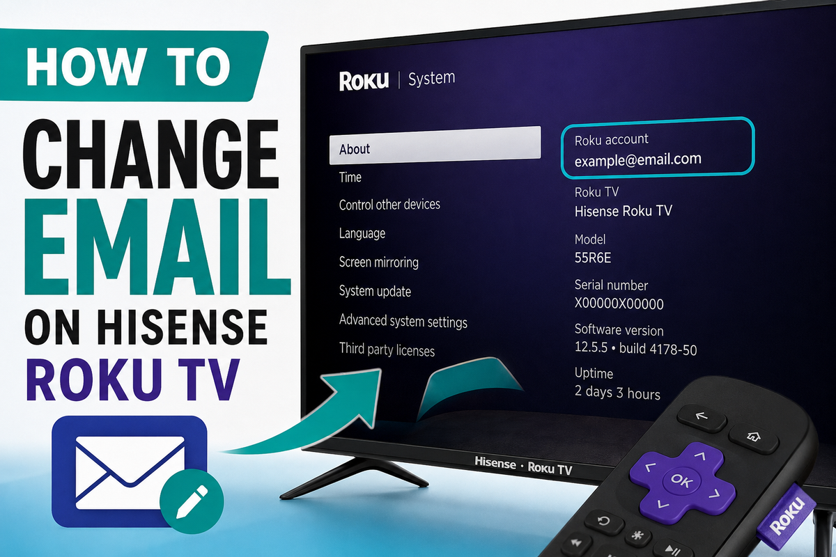 How to Change Email on Hisense Roku TV