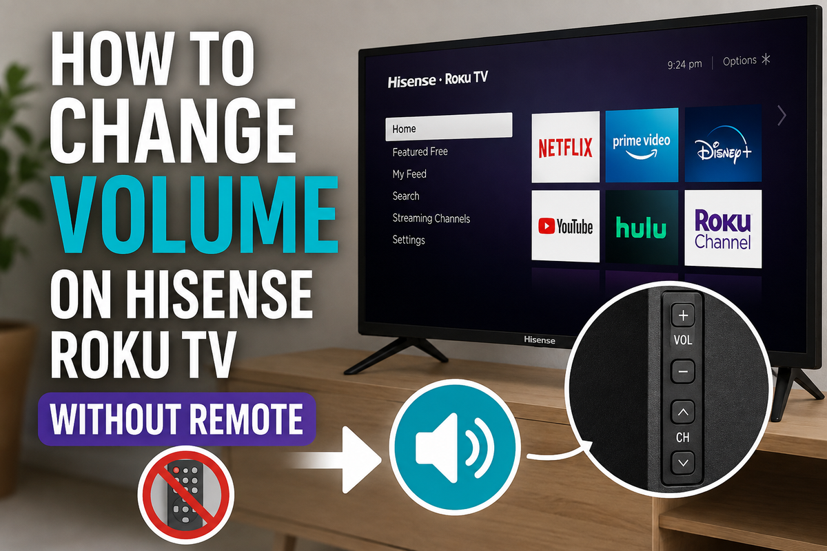 How to Change Volume on Hisense Roku TV Without a Remote