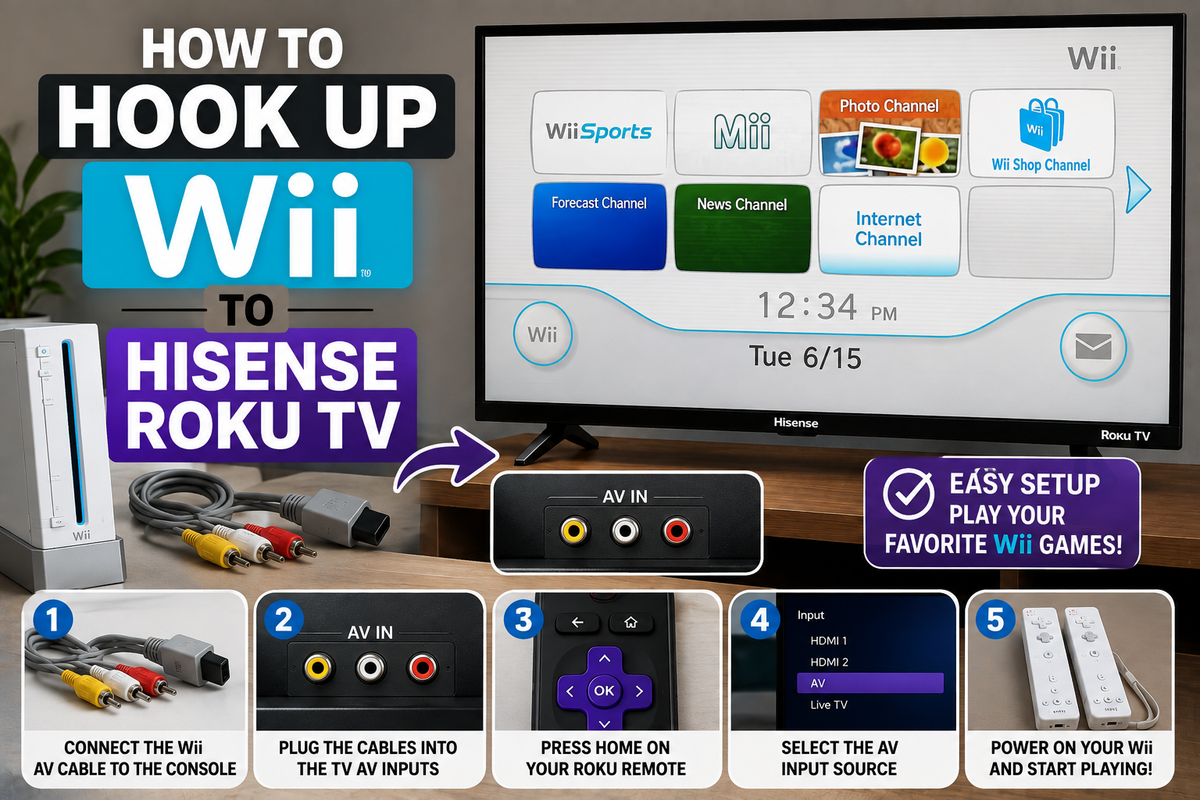 How to Hook Up a Wii to a Hisense Roku TV