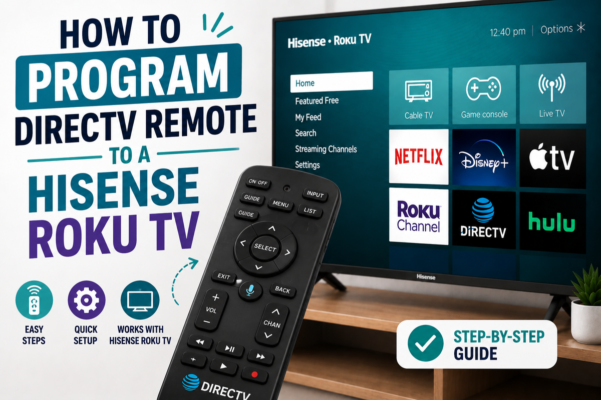 How to Program a DirecTV Remote to a Hisense Roku TV