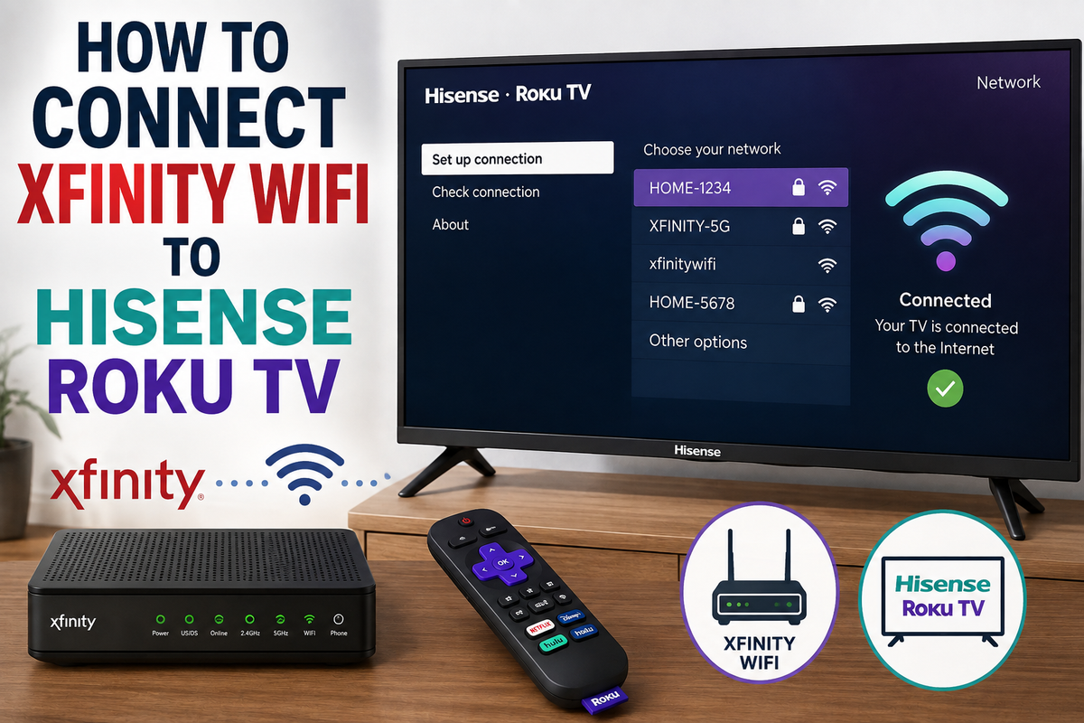 How to Connect Xfinity WiFi to a Hisense Roku TV