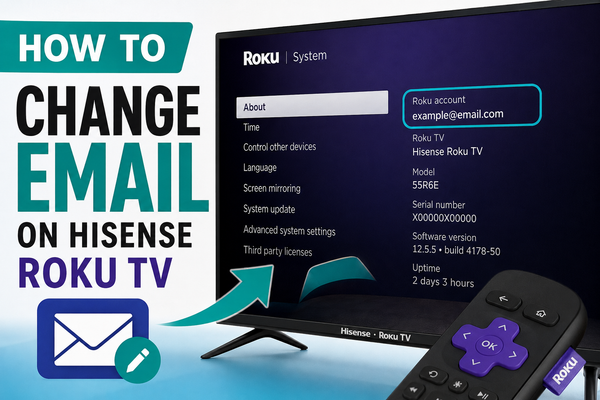How to Change Email on Hisense Roku TV