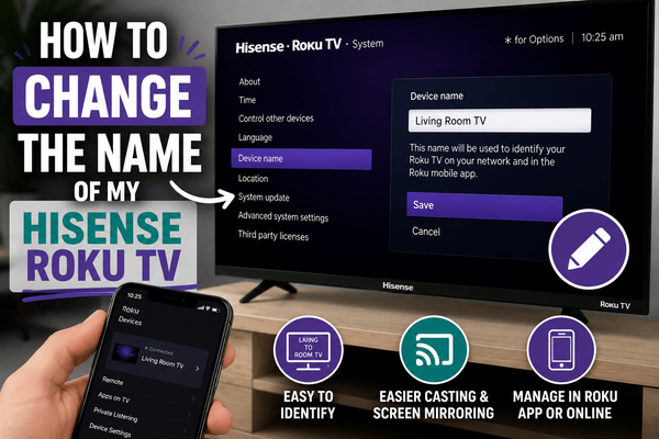 How to Change the Name of My Hisense Roku TV