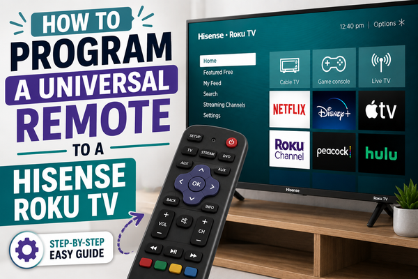 How to Program a Universal Remote to a Hisense Roku TV