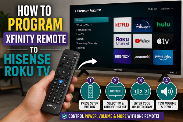 How to Program an Xfinity Remote to a Hisense Roku TV