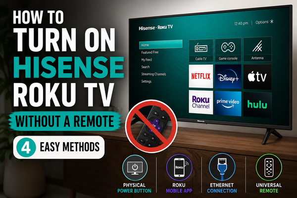 How to Turn a Hisense Roku TV On Without a Remote