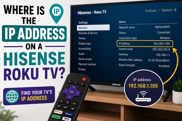 Where Is the IP Address on a Hisense Roku TV?
