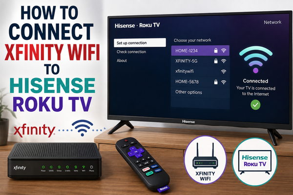 How to Connect Xfinity WiFi to a Hisense Roku TV